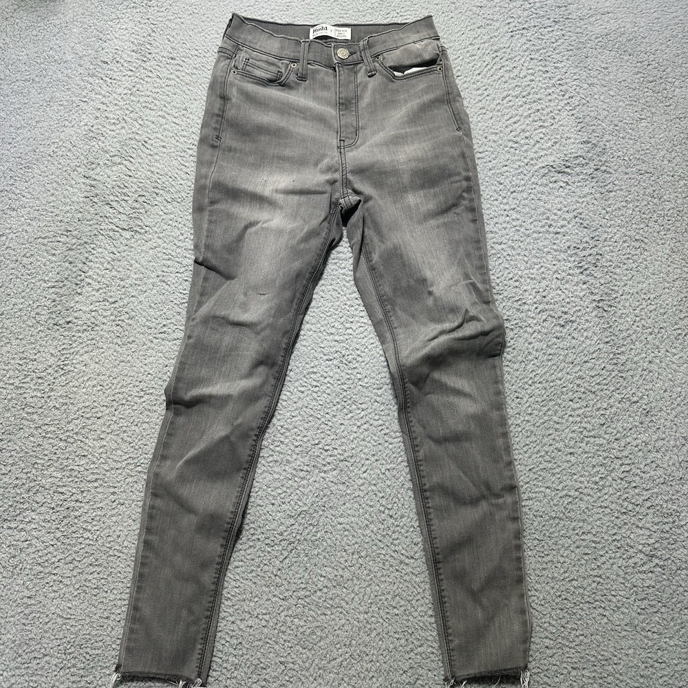 Mudd Jeans Juniors 7 Blue High Rise Skinny Jegging‎ Stretch Denim Distressed